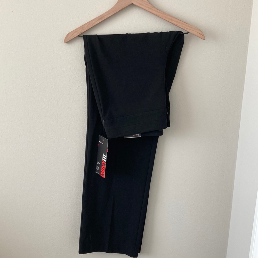 NWT Style&Co Curvy Fit Straight Leg Dress Pants -Ebony Black size 10